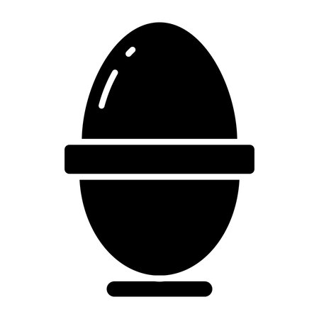 Boiled egg icon, editable vectorのイラスト素材