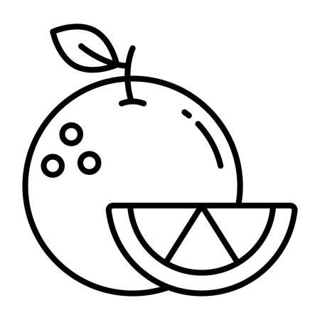 Modern design icon of orangeのイラスト素材