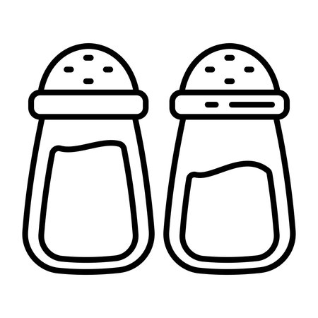 Trendy vector design of salt potsのイラスト素材