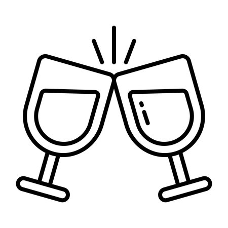 Editable design icon of cheersのイラスト素材