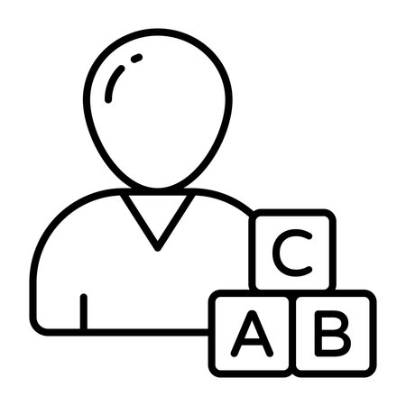 Editable design vector of abc blocksのイラスト素材