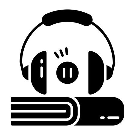 Creative design icon of audiobookのイラスト素材