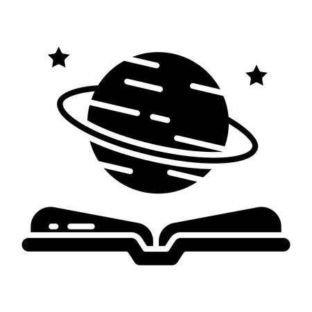 Conceptual solid design icon of science learningのイラスト素材