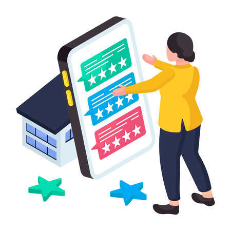 Vector design of mobile feedbackのイラスト素材