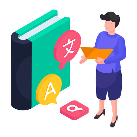 Vector design of language translator illustrationのイラスト素材