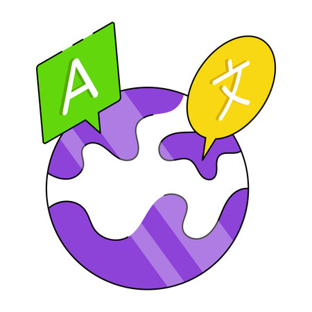 Vector design of language translator iconのイラスト素材