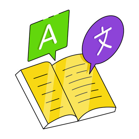 Vector design of language translator iconのイラスト素材
