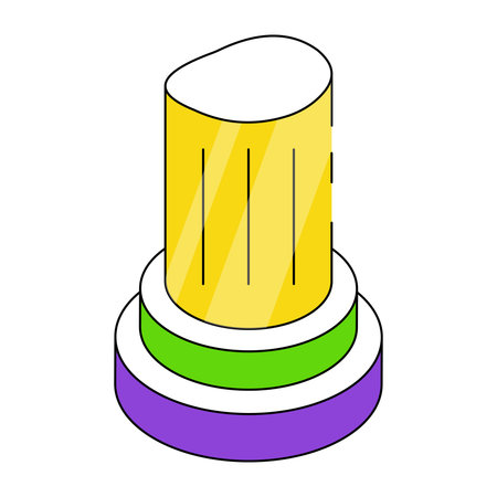 Perfect design icon of greek columnのイラスト素材