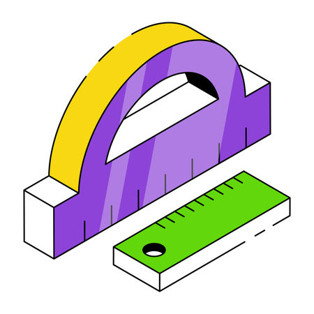 Scales icon, vector design of geometry toolのイラスト素材