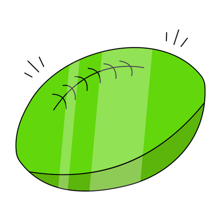 American football icon, isometric design of rugbyのイラスト素材
