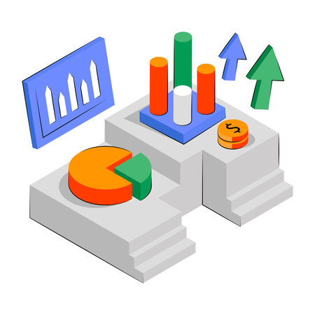 Premium download illustration of business presentationのイラスト素材