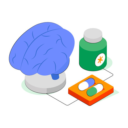 Premium download illustration of brain medicineのイラスト素材