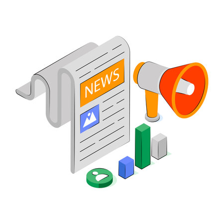 Perfect design illustration of mail marketingのイラスト素材