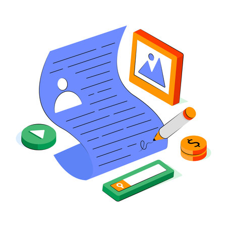 Creative design illustration of ad mailのイラスト素材