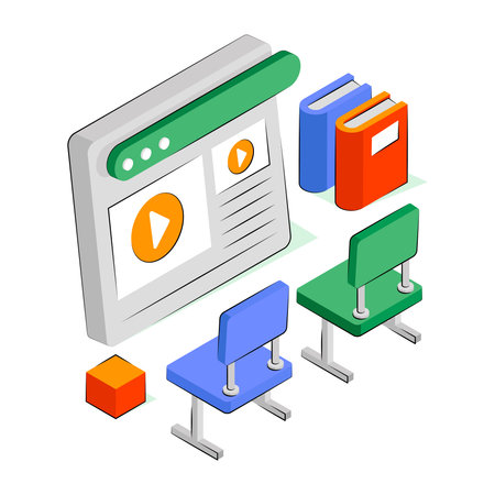 Premium design illustration of web videoのイラスト素材