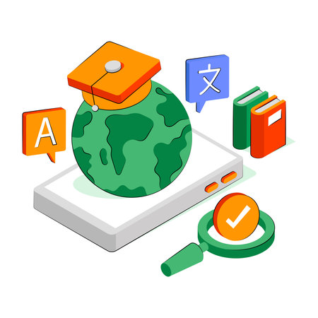 Vector design of language translator illustrationのイラスト素材