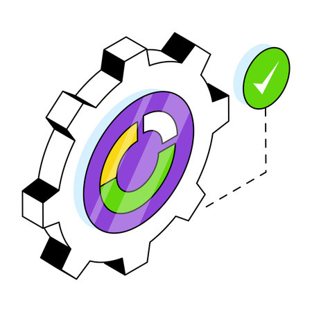 A perfect design icon of data settingのイラスト素材