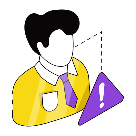 Conceptual isometric design icon of user errorのイラスト素材
