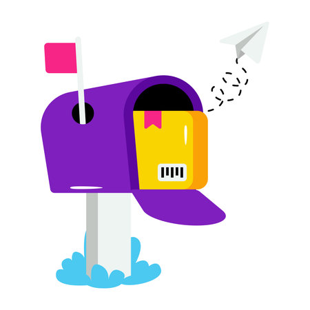 Modern design icon of letterboxのイラスト素材