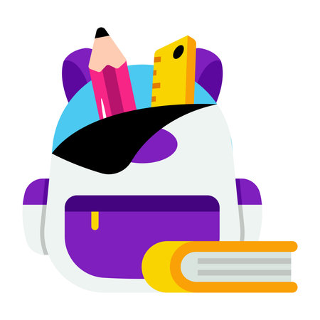 Trendy vector design of backpackのイラスト素材