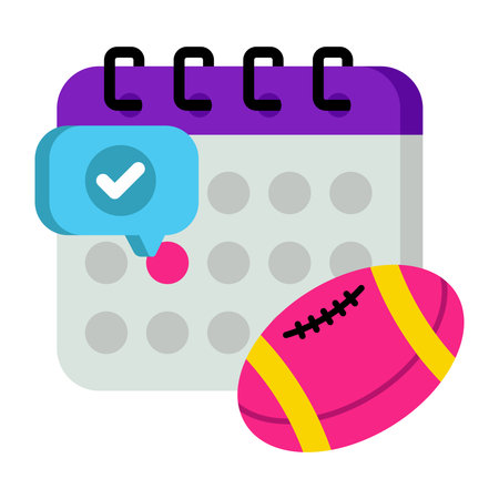 An icon design of sports scheduleのイラスト素材