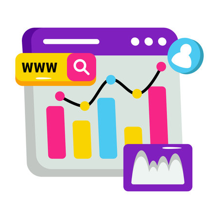 Modern design illustration of web analyticsのイラスト素材