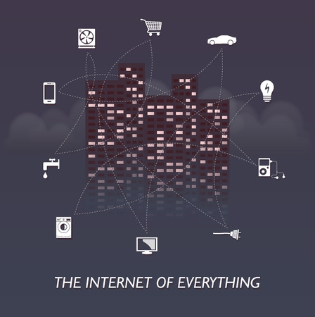The Internet of everything  towers edition 2のイラスト素材