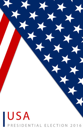 Presidential election in the USA 2016 poster templateのイラスト素材
