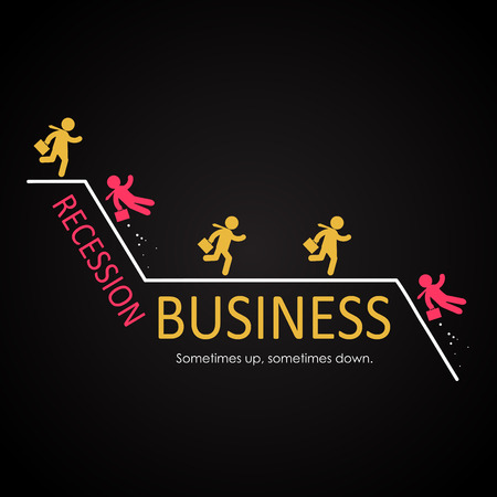 Business Recession illustration templateのイラスト素材