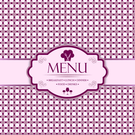 Menu template for restaurants, bars and beverages - breakfast, lunch, dinner, food and drinksのイラスト素材