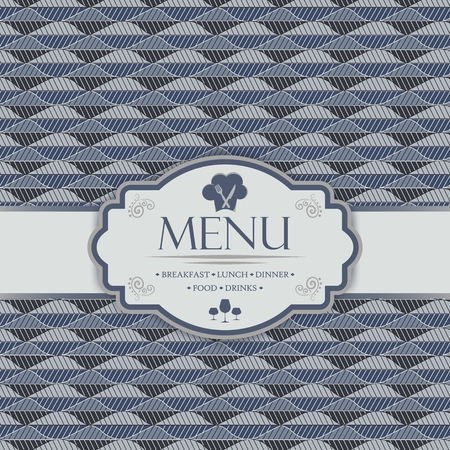 Menu template for restaurants, bars and beverages - breakfast, lunch, dinner, food and drinksのイラスト素材