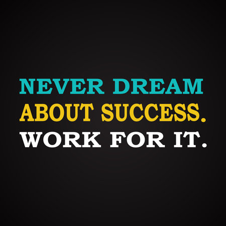 Success quotes - motivational inscription templateのイラスト素材