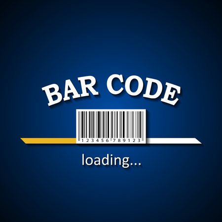 Bar Code loading bar background for private and commercial useのイラスト素材