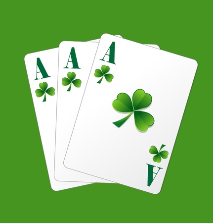St  Patricks Day Ace Cardsのイラスト素材