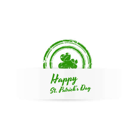 Patrick's Day Grunge Bannerのイラスト素材