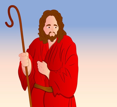 Vector Jesus Christ Portraitのイラスト素材