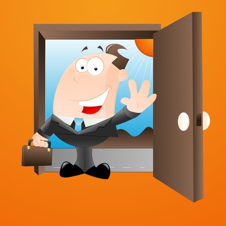 Happy Salesmanのイラスト素材