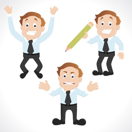 Businessman Various Posesのイラスト素材