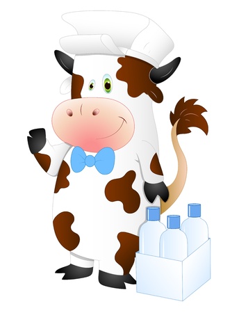Milkman Cowのイラスト素材