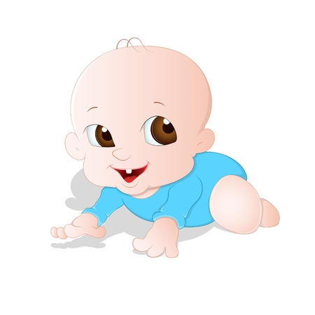 Adorable Babyのイラスト素材