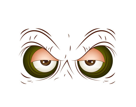 Brown Cartoon Eyeのイラスト素材