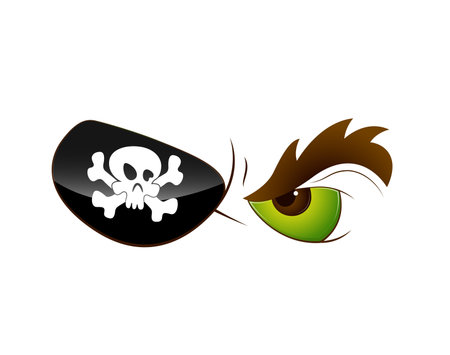 Cartoon Pirate Eyeのイラスト素材