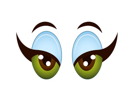 Cartoon Girl Eyeのイラスト素材