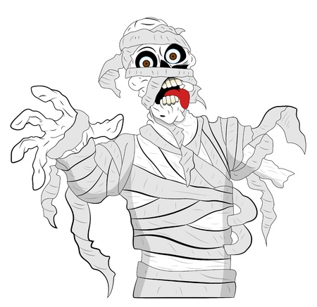 Spooky Mummy Vectorのイラスト素材