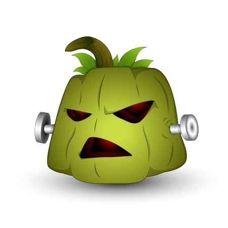 Art of Scary Halloween Pumpkinのイラスト素材