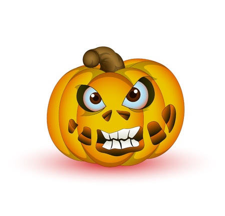 Horrible Halloween Pumpkin Vectorのイラスト素材
