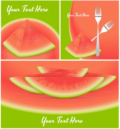 Watermelon Vectorsのイラスト素材