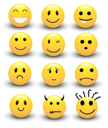 Smileys Vectorsのイラスト素材