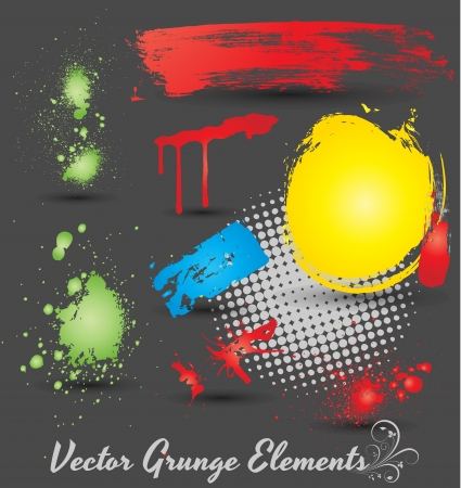 Grunge Elements Vectorsのイラスト素材