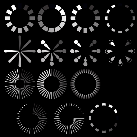 Preloaders Vectorsのイラスト素材